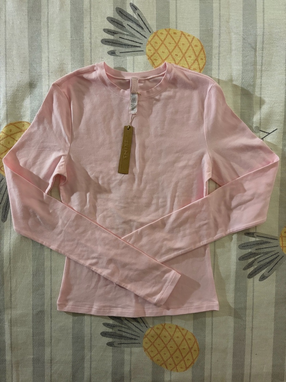 Skims Cotton Jersey Long Sleeve Tee